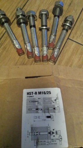 Zdjęcie oferty: Hilti Kotwa do dużych obciążeń HST-R M16x140/25