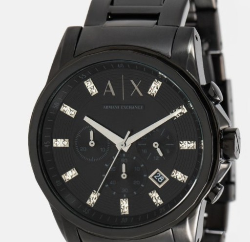 Zdjęcie oferty: Świetny czarny zegarek Armani Exchange, nowy i ory