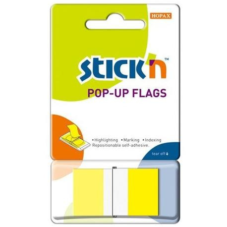 Zdjęcie oferty: ZAKŁADKI STICK'N 25 X 45 MM (50), ŻÓŁTY