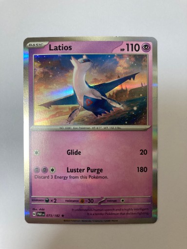 Zdjęcie oferty: Pokemon TCG Paradox Rift: Latios Holo 073/182