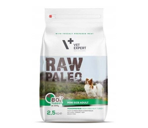 Zdjęcie oferty: RAW PALEO ADULT MINI TURKEY karma z indykiem dla ras miniaturowych 2,5 kg