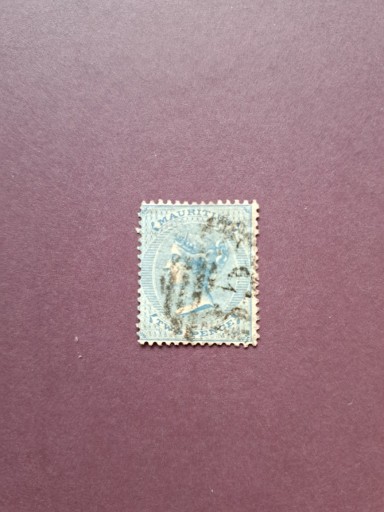 Zdjęcie oferty: Mauritius SG 59 kas.2d paleblue 1863-72r QV