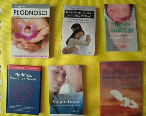Zdjęcie oferty: Zestaw książek o tematyce płodności i niepłodności