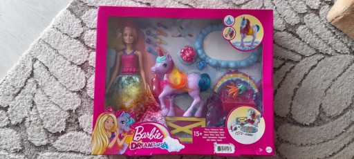 Zdjęcie oferty: Zestaw Barbie Dreamtopia jednorożec 