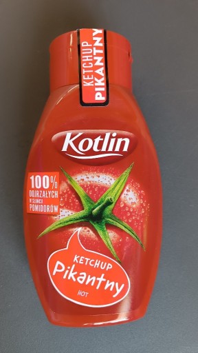 Zdjęcie oferty: Kotlin ketchup Hot,pikantny 450g.