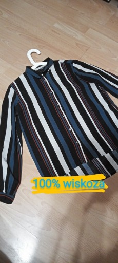 Zdjęcie oferty: Bluzka koszula w paski mbyM, rozmiar 36, wiskoza 