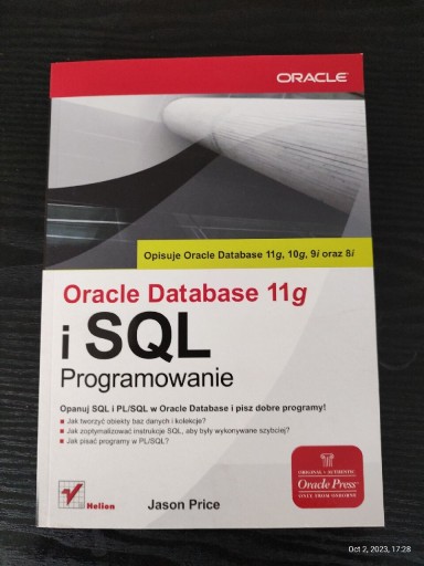 Zdjęcie oferty: Oracle Database 11g i SQL