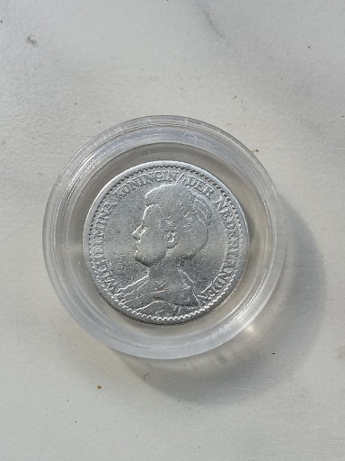 Zdjęcie oferty: Holandia 25 cent 1914 r Wilhelmina srebro rzadka 