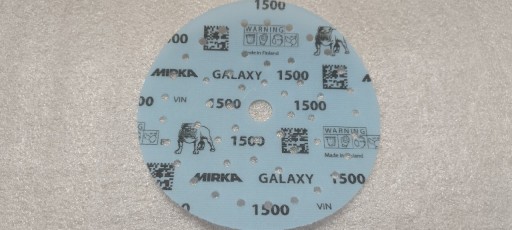 Zdjęcie oferty: Papier ścierny krążki Mirka Galaxy 1200 i 1000.