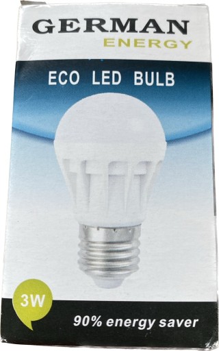 Zdjęcie oferty: ŻARÓWKA LED GERMAN ENERGY E27 3W