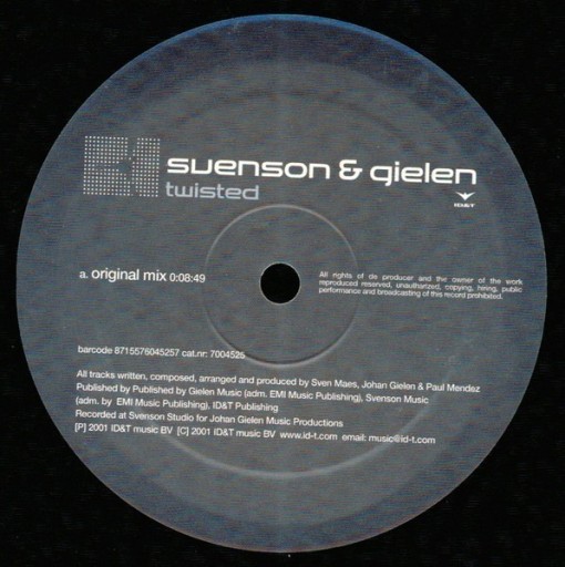 Zdjęcie oferty: SVENSON & GIELEN - TWISTED