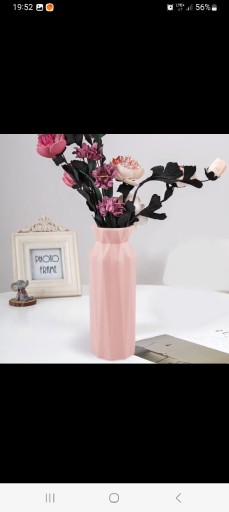 Zdjęcie oferty: Leciutki plastikowy wazon pastelowo różowy 