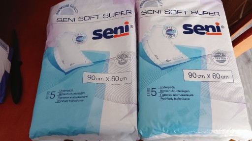 Zdjęcie oferty: Podkłady higieniczne Seni Soft Super 2 opakowania