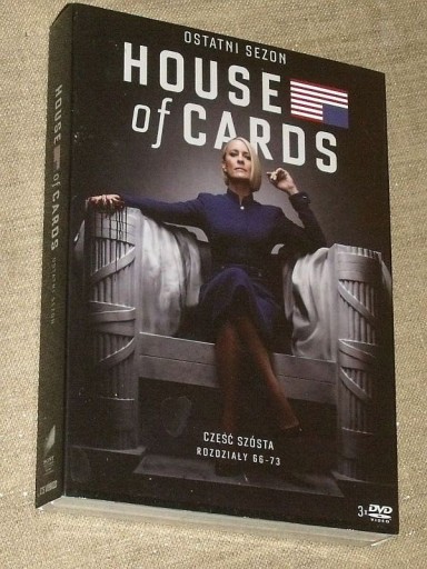 Zdjęcie oferty: HOUSE OF CARDS / ostatni sezon 6 / 3 x dvd