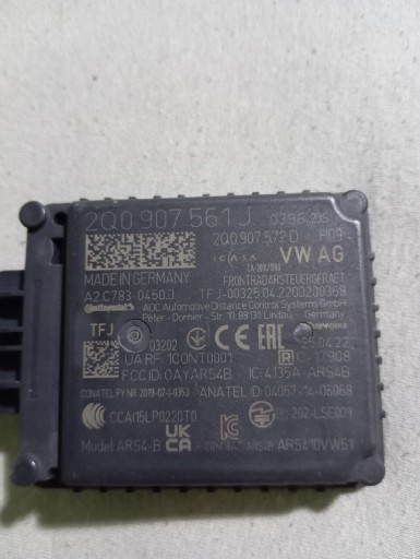 Zdjęcie oferty: Czujnik Radar ACC Sensor  VW  Skoda , Seat , Audi 