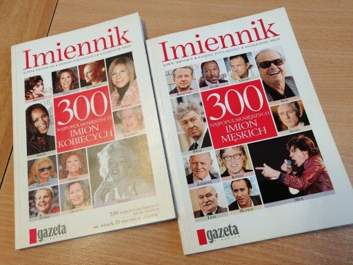 Zdjęcie oferty: Imiennik 300 najpopularniejszych imion kobiecych  