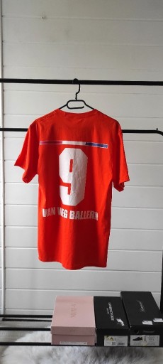 Zdjęcie oferty: T-shirt Męski Piłkarski Pomarańczowy Bawełniany z 