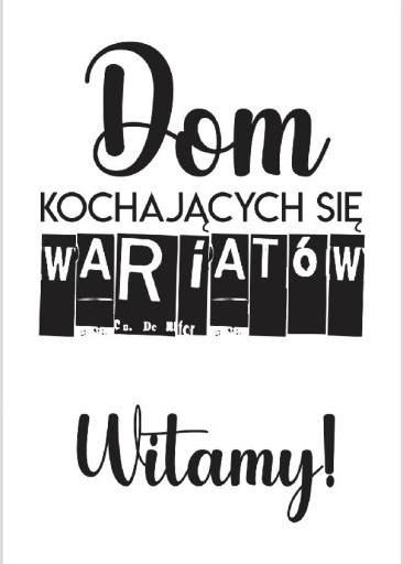 Zdjęcie oferty: Obraz z napisami, plakat w ramie A4. Salon, sypialnia