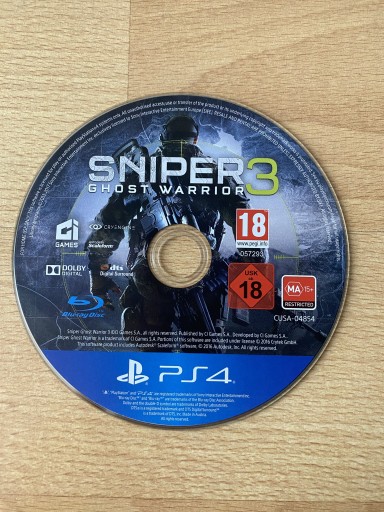 Zdjęcie oferty: Sniper Ghost Warrior 3 PS4 płyta gra na konsole