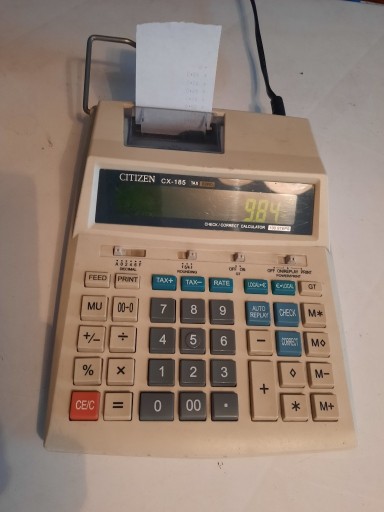 Zdjęcie oferty: Kalkulator z drukarką Citizen CX-185