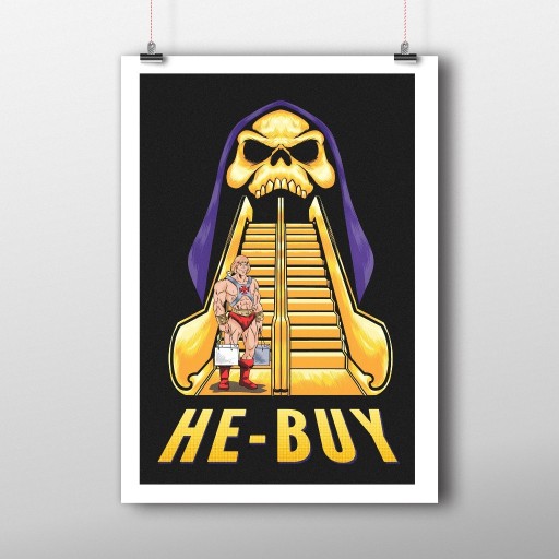 Zdjęcie oferty: Zabawny plakat dla zakupoholika He-Man 61x91cm