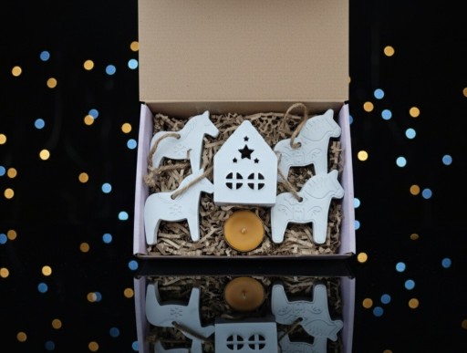 Zdjęcie oferty: Świąteczny Zestaw Prezentowy. Magia Świąt w odcieniach mroźnego błękitu.