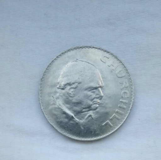 Zdjęcie oferty: Moneta okolicznościowa Churchill , 1 korona 1965,