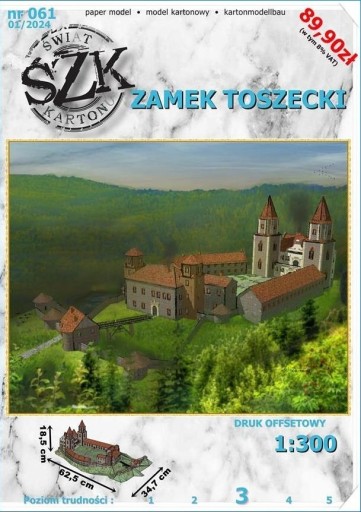 Zdjęcie oferty: ŚzK 061 Model kartonowy Zamku Toszek