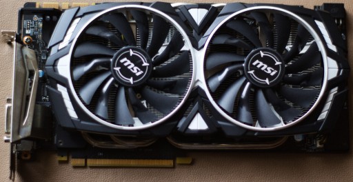 Zdjęcie oferty: MSI GeForce GTX 1070 ARMOR 8GB OC GDDR5