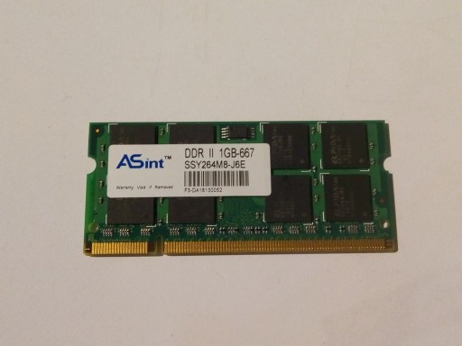 Zdjęcie oferty: Pamięć RAM SIS 1gb DDR2 SSY264M8-J6E 667