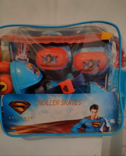 Zdjęcie oferty: Wrotki Superman, ochraniacze na kolana i łokcie
