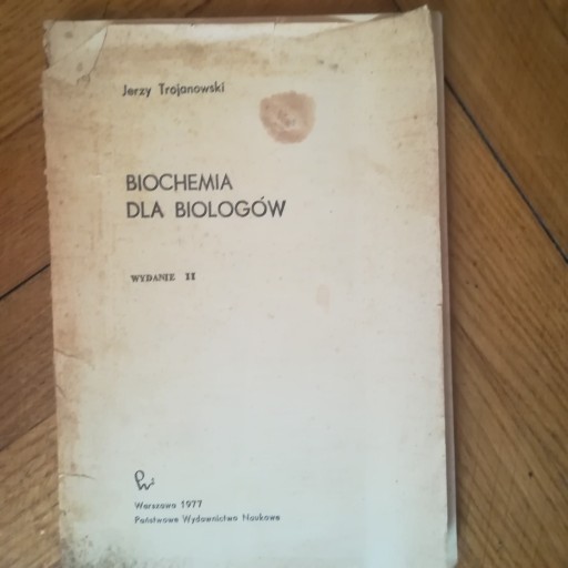 Zdjęcie oferty: Biochemia dla biologów - J. Trojanowski