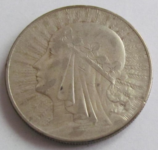 Zdjęcie oferty: 10 złotych Głowa Kobiety 1933 r. (2) Ag oryginał
