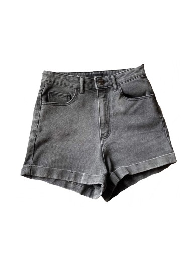 Zdjęcie oferty: Szare jeansowe krótkie spodenki damskie S 36