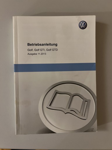 Zdjęcie oferty: Książka instrukcja Volkswagen Golf 7 wersja DE