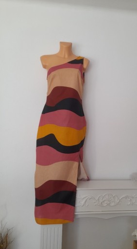 Zdjęcie oferty: ASOS Design maxi bawełna len letnia sukienka r. M