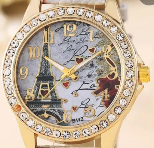 Zdjęcie oferty: Damski zegarek kwarcowy z wieżą Eiffla