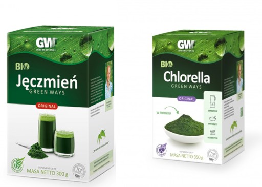 Zdjęcie oferty: JĘCZMIEŃ BIO + CHLORELLA BIO Green Ways + miarka