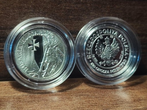 Zdjęcie oferty: Srebrna moneta HUSARIA 2 BU 1/10 oz bulionowa 2023