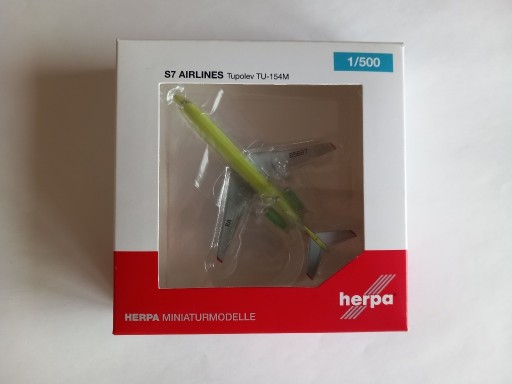 Zdjęcie oferty: Herpa 1:500 S7 Airlines Tupolev TU-154M