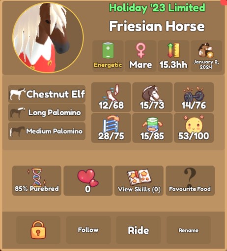 Zdjęcie oferty: Roblox Wild Horse Islands - Friesian