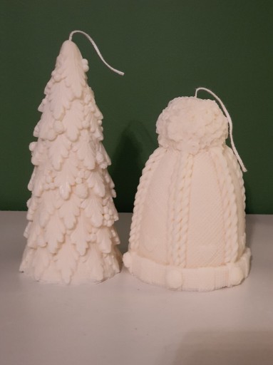 Zdjęcie oferty: Świeczka świąteczna zapachowa duża dekoracyjna zestaw 2 /2