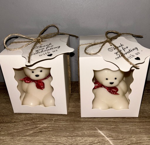 Zdjęcie oferty: Świece misie pakowane na prezent 