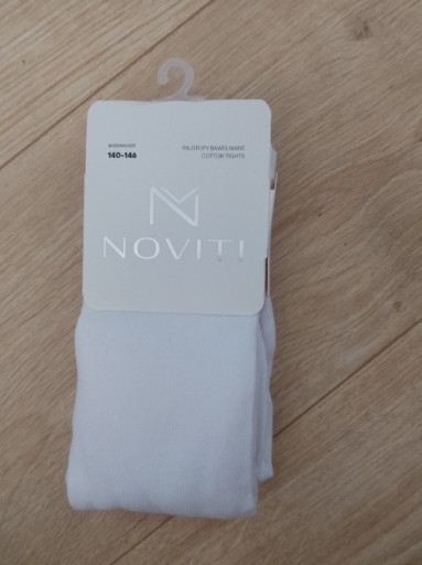 Zdjęcie oferty: Rajstopy bawełniane białe - rozmiar 140/146