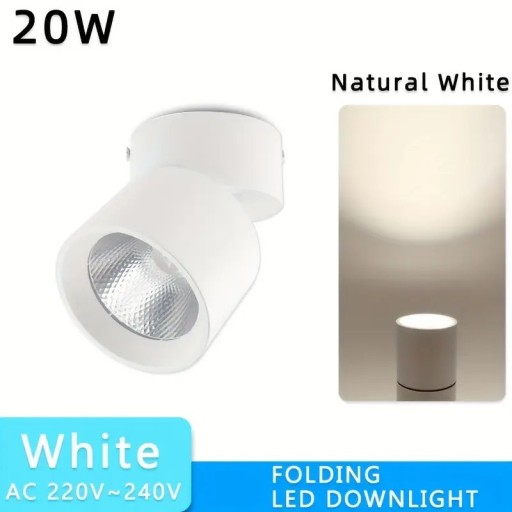 Zdjęcie oferty: Regulowany reflektor sufitowy LED 20W neutralny