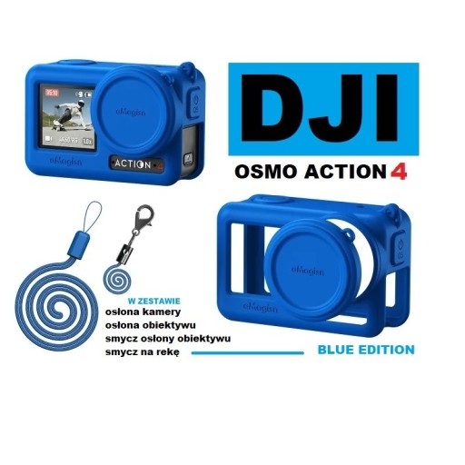 Zdjęcie oferty: DJI Osmo Action 4 BLUE - silikon + smycze