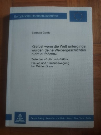 Zdjęcie oferty: Barbara Garde - "Selbst wenn die Welt..."