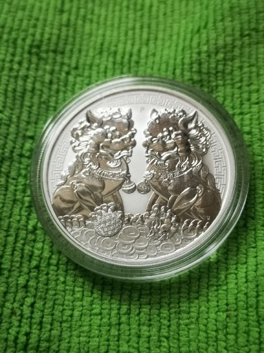 Zdjęcie oferty: Moneta 1oz Ag 999 Duble Dragon 2020r 