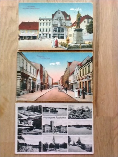 Zdjęcie oferty: 1900 r  pocztówki Szczecin, Neustettin,  komplet 3
