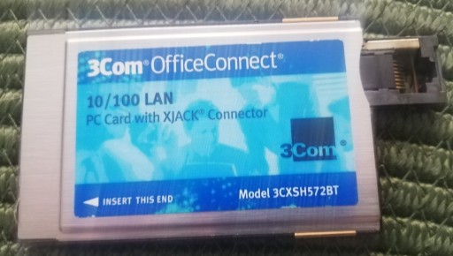 Zdjęcie oferty: Karta PCIMCIA LAN 3Com XJack